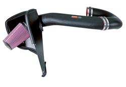 Air Intake, 57 Series FIPK, Polyethylene Tube, Black, Cotton Gauze Filter, Oiled, Red, with Stainless Clamps, Ram, 2500, 3500, 8.0L, Kit