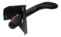 Air Intake, 57 Series FIPK, Polyethylene Tube, Black, Cotton Gauze Filter, Oiled, Red, with Stainless Clamps, Ram, 1500, 2500, 5.2L, 5.9L, Kit