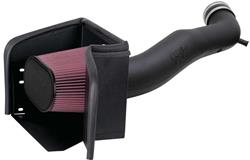 Air Intake, 57 Series FIPK, Polyethylene Tube, Black, Cotton Gauze Filter, Oiled, Red, Ram, with Stainless Clamps, 1500, 5.7L, Kit