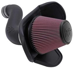 Air Intake, 57 Series FIPK, Polyethylene Tube, Black, Cotton Gauze Filter, Oiled, with Clamps, Chrysler, 300, Dodge, Challenger, Charger, 3.5L, Kit