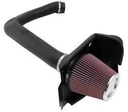 Air Intake, 57 Series FIPK, Polyethylene Tube, Black, Cotton Gauze Filter, Oiled, with Clamps, Chrysler, 300, Dodge, Challenger, Charger, 3.6L, Kit