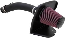 Air Intake, 57 Series FIPK, Polyethylene Tube, Black, Cotton Gauze Filter, Oiled, Red, with Stainless Clamps, Ford, F250-450, Excursion, 5.4L, Kit