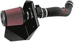 Air Intake, 57 Series FIPK, Polyethylene Tube, Black, Cotton Gauze Filter, Oiled, Red, with Stainless Clamps, Ford, Ranger, Mazda, B3000, 3.0L, Kit