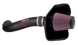 Air Intake, 57 Series FIPK, Polyethylene Tube, Black, Cotton Gauze Filter, Oiled, Red, with Stainless Clamps, Ford, Expedition, 4.6L, 5.4L, Kit