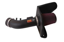 Air Intake, 57 Series FIPK, Polyethylene Tube, Black, Cotton Gauze Filter, Oiled, Red, with Stainless Clamps, Ford, Thunderbird, 3.9L, Kit
