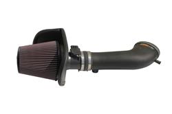 Air Intake, 57 Series FIPK, Polyethylene Tube, Black, Cotton Gauze Filter, Oiled, Red, with Stainless Clamps, Mercury, Marauder, 4.6L, Kit