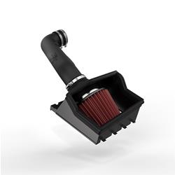 Air Intake, 57 Series FIPK, Polyethylene Tube, Black, Cotton Gauze Filter, Oiled, Red, with Clamps, Ford, F150, 5.0L, Kit