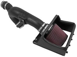 Air Intake, 57 Series FIPK, Polyethylene Tube, Black, Cotton Gauze Filter, Oiled, Red, with Clamps, Ford, Expedition, Lincoln, Navigator, 3.5L, Kit