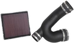 Air Intake, 57 Series FIPK, Polyethylene Tube, Black, Cotton Gauze Filter, Oiled, Red, Ford, Expedition, F150, Lincoln, Navigator, 3.5L, Kit