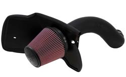 Air Intake, 57 Series FIPK, Polyethylene Tube, Black, Cotton Gauze Filter, Oiled, Red, Chevy, GMC, 1500, 2500, Cadillac, Escalade, 5.3L, 6.0L, Kit