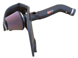 Air Intake, 57 Series FIPK, Polyethylene Tube, Black, Cotton Gauze Filter, Oiled, Red, with Clamps, Chevy, Colorado, GMC, Canton, 2.8L, Kit