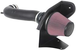 Air Intake, 57 Series FIPK, Polyethylene Tube, Black, Cotton Gauze Filter, Oiled, Red, with Clamps, Pontiac, GTO, 6.0L, Kit