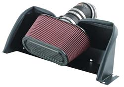Air Intake, 57 Series FIPK, Polyethylene Tube, Black, Cotton Gauze Filter, Oiled, Red, with Clamps, Chevy, SSR, 6.0L, Kit