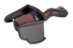 Air Intake, 57 Series FIPK, Polyethylene Tube, Black, Cotton Gauze Filter, Oiled, Red, with Clamps, Chevy, Trailblazer, 6.0L, Kit