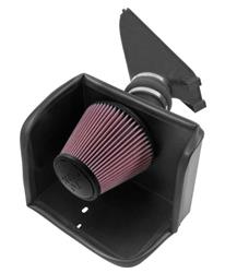 Air Intake, 57 Series, FIPK, Polyethylene Tube, Black, Cotton Gauze Filter, Oiled, Red, Includes Stainless Clamps, Toyota, Tacoma, 4.0L, Kit