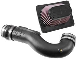 Air Intake, 57 Series, FIPK, Polyethylene Tube, Black, Cotton Gauze Filter, Oiled, Red, Includes Stainless Clamps, Toyota, Sequoia, 4.7L, Kit