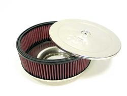 Flame Arrestor, Round Straight, Stainless Steel, Polished, 9.00 in. Diameter, 2.88 in. Tall, Cotton Gauze Arrestor, 3.06 in. Inlet, Each