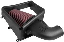 Air Intake, AirCharger, 63 Series, Polyethylene Tube, Black, Cotton Gauze Filter, Oiled, Red, BMW, 535i, 3.0L, Kit