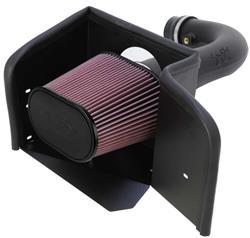 Air Intake, AirCharger, 63 Series, Polyethylene Tube, Black, Cotton Gauze Filter, Oiled, Red, Ram, 1500, 2500, 4.7L, Kit