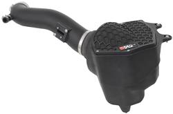 Air Intake, AirCharger, 63 Series, Polyethylene Tube and Air Box, Black, Cotton Gauze Filter, Oiled, Red, Jeep, Gladiator, Wrangler, 3.0L, Kit