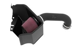 Air Intake, AirCharger, 63 Series, Polyethylene Tube, Black, Cotton Gauze Filter, Oiled, Red, Jeep, Wagoneer, 5.7L, Kit