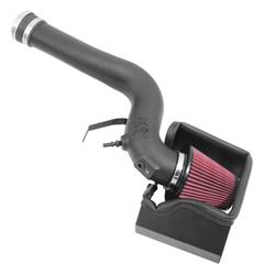 Air Intake, AirCharger, 63 Series, Polyethylene Tube, Black, Cotton Gauze Filter, Oiled, Red, Ford, Fusion, 1.6L, Kit