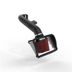 Air Intake, AirCharger, 63 Series, Polyethylene Tube, Black, Cotton Gauze Filter, Oiled, Red, Ford, F150, 5.0L, Kit