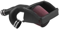 Air Intake, AirCharger, 63 Series, Polyethylene Tube, Black, Cotton Gauze Filter, Oiled, Red, Ford, F150, 3.5L, Kit