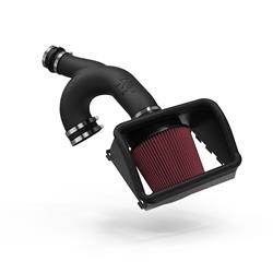 Air Intake, AirCharger, 63 Series, Polyethylene Tube, Black, Cotton Gauze Filter, Oiled, Red, Ford, F150, 2.7L, Kit