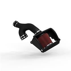 Air Intake, AirCharger, 63 Series, Polyethylene Tube, Black, Cotton Gauze Filter, Oiled, Red, Ford, Lincoln, V6, Kit