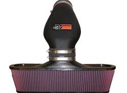 Air Intake, AirCharger, 63 Series, Polyethylene Tube, Black, Cotton Gauze Filter, Oiled, Red, Chevy, Corvette, 6.0L, Kit