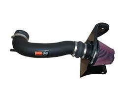 Air Intake, AirCharger, 63 Series, Polyethylene Tube, Black, Cotton Gauze Filter, Oiled, Red, Pontiac, GTO, 6.0L, Kit