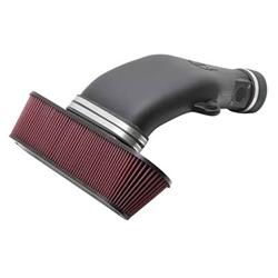 Air Intake, AirCharger, 63 Series, Polyethylene Tube, Black, Cotton Gauze Filter, Oiled, Red, Chevy, Corvette, 6.2L, Kit