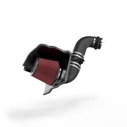 Air Intake, AirCharger, 63 Series, Polyethylene Tube, Black, Cotton Gauze Filter, Oiled, Red, Chevy, GMC, 2500, 3500, 6.6L, Kit