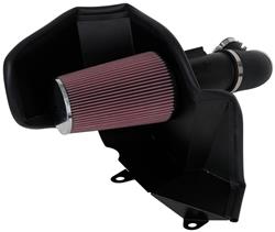 Air Intake, AirCharger, 63 Series, Polyethylene Tube, Black, Cotton Gauze Filter, Oiled, Red, Cadillac, XTS, Chevy, Blazer, GMC, Acadia, 3.6L, Kit