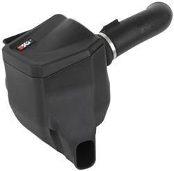 Air Intake, AirCharger, 63 Series, Polyethylene Tube and Air Box, Black, Cotton Gauze Filter, Oiled, Red, Chevy, GMC, 2500, 3500, 6.6L, Kit