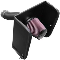 Air Intake, AirCharger, 63 Series, Polyethylene Tube, Black, Cotton Gauze Filter, Oiled, for Nissan, Titan XD, 5.6L, Kit