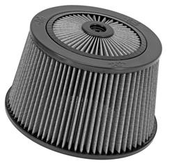 Air Cleaner, X-Stream Airflow, 11 in. Round Tapered, Aluminum Frame, Black, Raised, Chrome Base, 7.31 in. Inlet. Oiled Filter, 6.38 in. Tall, Each