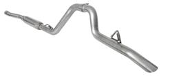 Exhaust System, Cat-Back, Stainless Steel, Natural Finish, Single Exit, Rear, Jeep, Wrangler JL, 4 Door, 3.6L, Kit