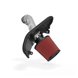 Air Intake, Typhoon, 69 Series, Aluminum Tube, Silver, Cotton Gauze Filter, Oiled, Red, for use on Honda®, Accord, Non SULEV, 2.4L, Kit