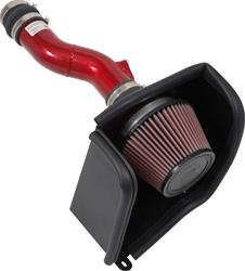 Air Intake, Typhoon, 69 Series, Aluminum Tube, Red, Cotton Gauze Filter, Oiled, Red, for use on Honda®, Civic Si, 1.5L, Kit