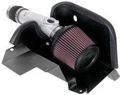 Air Intake, Typhoon, 69 Series, Aluminum Tube, Silver, Cotton Gauze Filter, Oiled, Red, for use on Honda®, Accord, 1.5L, Kit