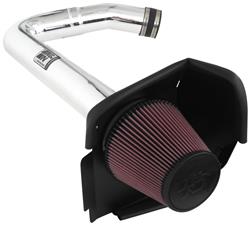 Air Intake, Typhoon, 69 Series, Aluminum Tube, Polished, Cotton Gauze Filter, Oiled, Red, Chrysler, Dodge, V6, Kit