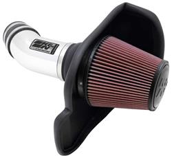 Air Intake, Typhoon, 69 Series, Aluminum Tube, Polished, Cotton Gauze Filter, Oiled, Red, Chrysler, Dodge, Hemi, Kit