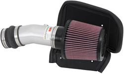 Air Intake, Typhoon, 69 Series, Aluminum Tube, Silver, Cotton Gauze Filter, Oiled, Red, Dodge, Dart, 2.0L, Kit