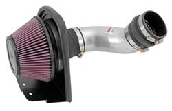 Air Intake, Typhoon, 69 Series, Aluminum Tube, Silver, Cotton Gauze Filter, Oiled, Red, Ford, Focus ST, Non SULEV, 2.0L, Kit