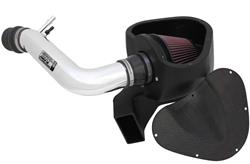 Air Intake, Typhoon, 69 Series, Aluminum Tube, Polished, Cotton Gauze Filter, Oiled, Red, Ford, V6, Kit