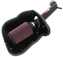 Air Intake, Typhoon, 69 Series, Aluminum Tube, Black, Cotton Gauze Filter, Oiled, Red, Ford, Mercury, Modular, V8, Kit