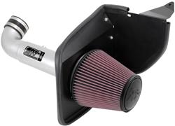 Air Intake, Typhoon, 69 Series, Aluminum Tube, Silver, Cotton Gauze Filter, Oiled, Red, Cadillac,V6, Kit