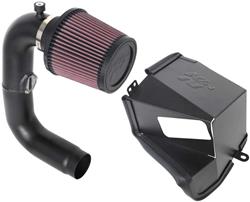 Air Intake, Typhoon, 69 Series, Aluminum Tube, Textured Black, Cotton Gauze Filter, Oiled, Red, Subaru, WRX, 2.0L, Kit